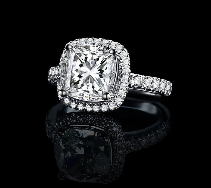 hot sale 100 925 sterling silver big 4 carat cz diamant crystal wedding rings for women fashion jewelry ring size 5 10 jz1688 in rings from jewelry - Wedding Ring Sale hot sale 100 925 sterling silver big 4 carat cz diamant crystal wedding rings for women fashion jewelry ring size 5 10 jz1688 in rings from jewelry - Wedding Ring Sale