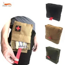 15X15X5 см портативный аптечка, защитный спасательный медицинский набор, быстросъемный дизайн, тактический карман для путешествий на открытом воздухе