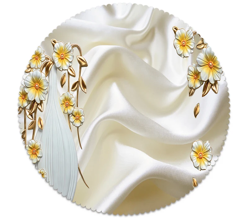 3D Маленькая рельефная прямоугольная скатерть с цветочным узором простой фон моющаяся полиэфирная Плотная хлопковая круглая скатерть