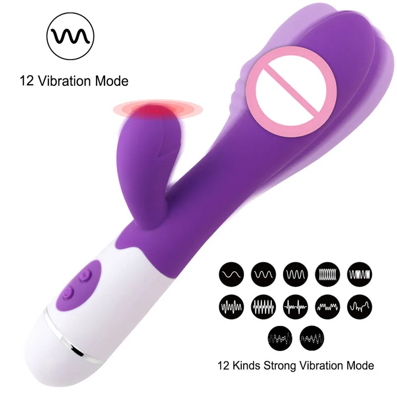Большой вибратор для точки G женский фаллоимитатор секс игрушка кролик