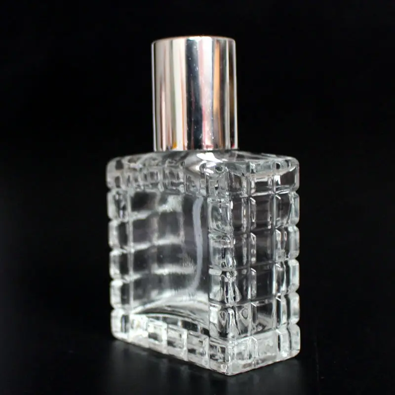

10pcs/lot 30ml Perfume Bottle Refillable Square Clear Glass Spray Bottle Empty Cosmetic Makeup Atomizer Perfume Packaging Bottle
