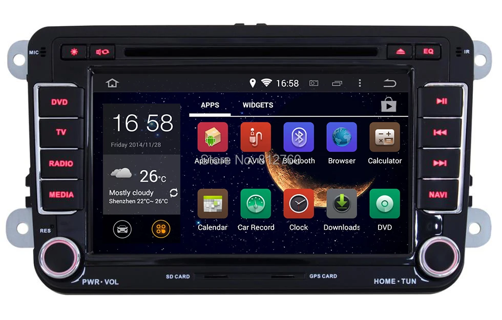 Best Octa Core Android 8.1 Car GPS Navigation Car DVD Player For VW Skoda POLO PASSAT CC JETTA TIGUAN TOURAN Bora GOLF Fabia Superb 1