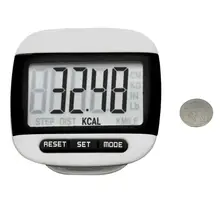 Цифровой шаговый шагомер с ЖК-дисплеем, счетчик калорий для прогулок, клипса для ремня, ST29