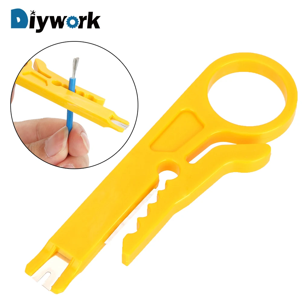 

DIYWORK Crimping Tool Wire Stripper Knife Cable Stripping Wire Cutter Crimper Plier