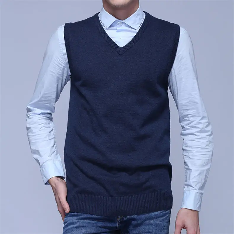 Men Sweater Vest MuLS Brand Winter Colored Wool Knitted Sleeveless Sweater Male Cotton Jumper Autumn Spring 2018 New Size M-3XL-01