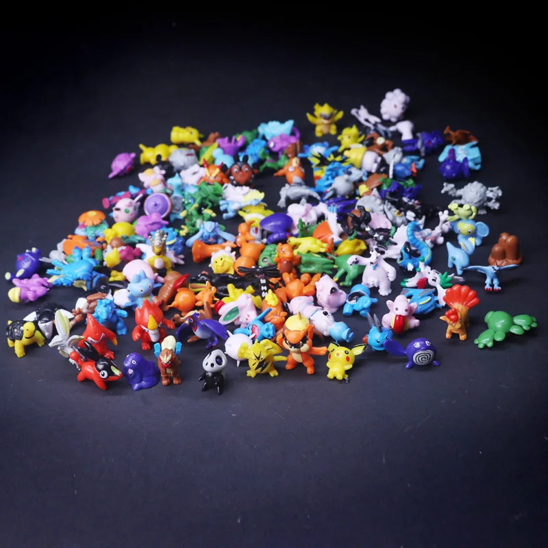 144 разные стили 2,5-3 см 24 шт./пакет горячие игрушки Аниме Покемоны Фигурки игрушки Дети подарки на день рождения игрушечные фигурки героев