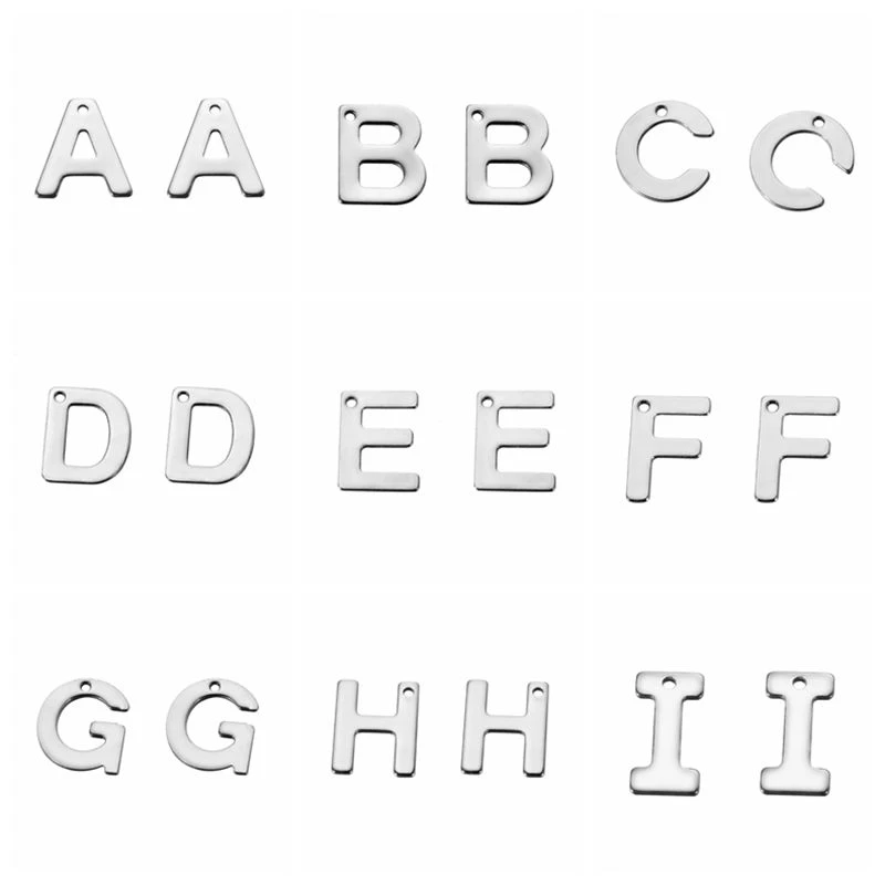 Подвески с алфавитом LASPERAL подвески из нержавеющей стали для самостоятельного