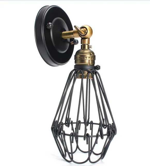 Buy FRLED Fashion Vintage Wire Lamp Cage DIY Lampshade Industrial Lamp Guard