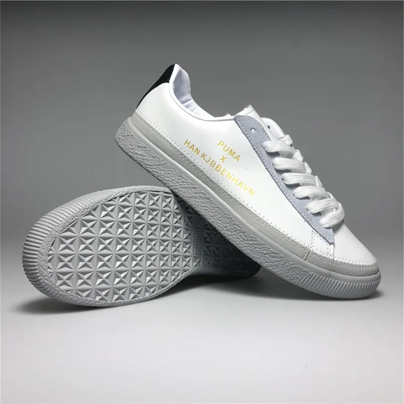 Puma Schuhe Puma X Han Kopenhagen Co Branded Paare Schuhe Weiss Schwarz Und Weiss Braun Size36 44 Badminton Schuhe Aliexpress