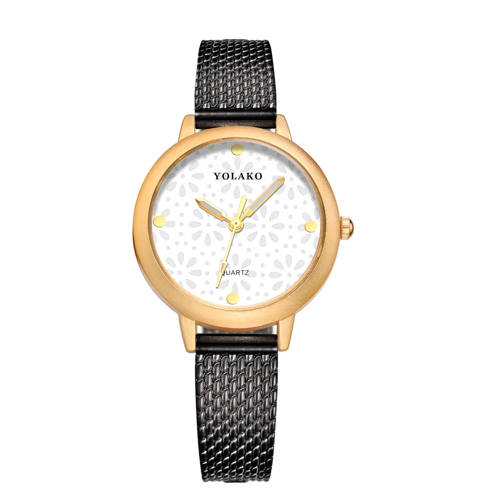 Fashion High Hardness Glass Mirror Lady Belt Casual Watch Fashion High Hardness Glass Mirror Lady Belt Casual Watch
