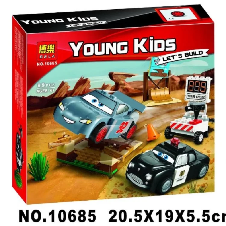 

BELA 10685 Pixar Car 3 Lightning Juniors Smokey's Garage 10742 Building Blocks Model Sets Bricks Toys Kids Christmas Gifts