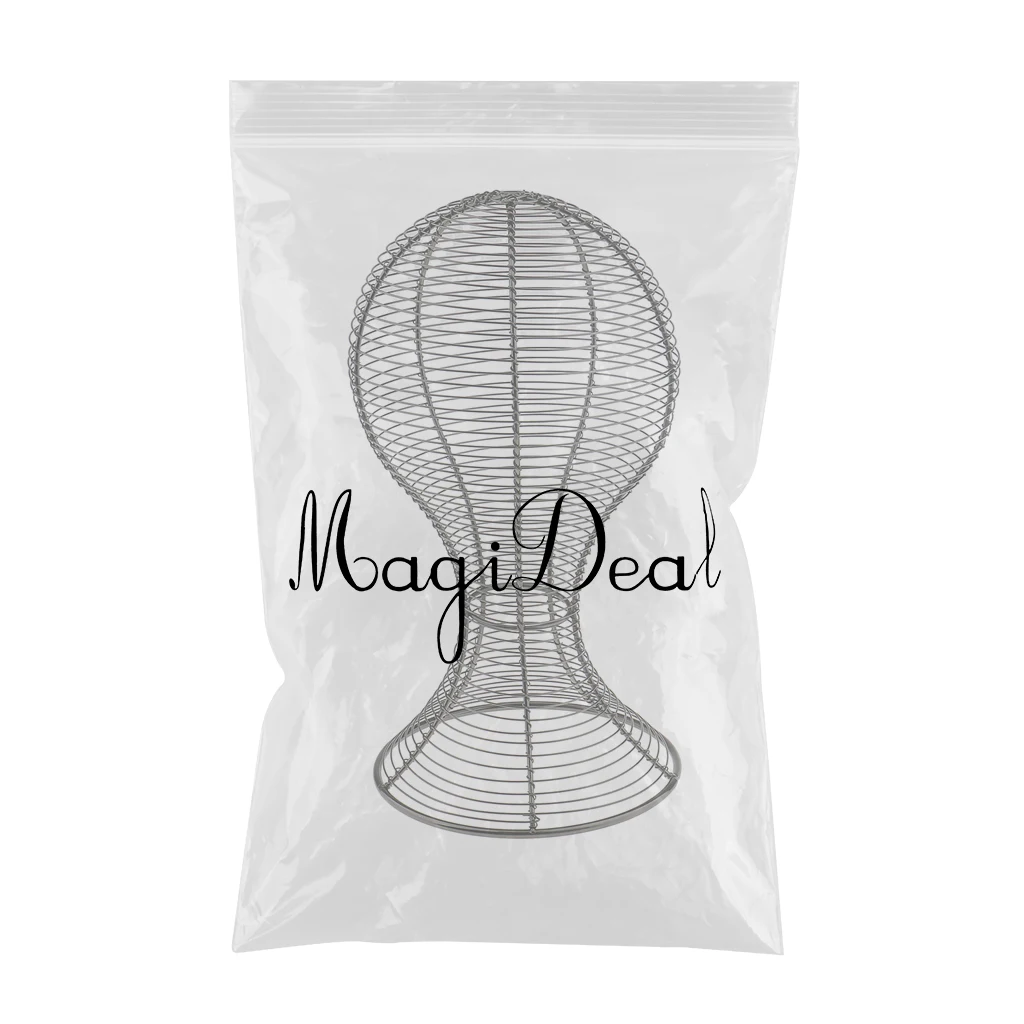 3 Colors Metal Wigs Hair Mannequin Head Hat Cap Display Holder Stand Tool Storage Rack for Shop Salon Home