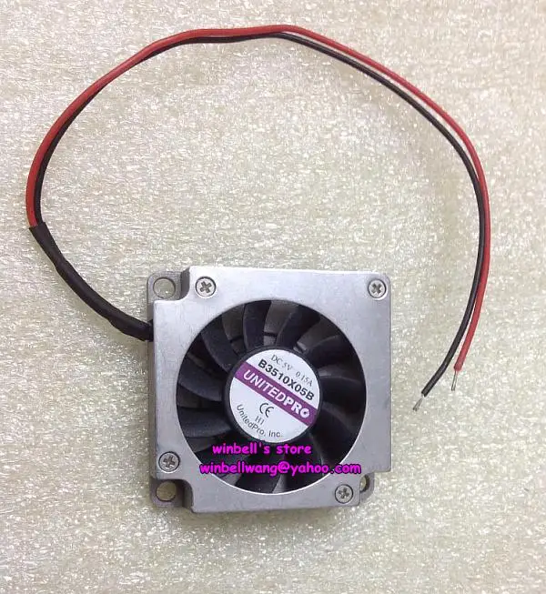 

Original UNITEDPRO 3510 3.5cm B3510X05B 5V 0.15A turbine fan 2wires ~