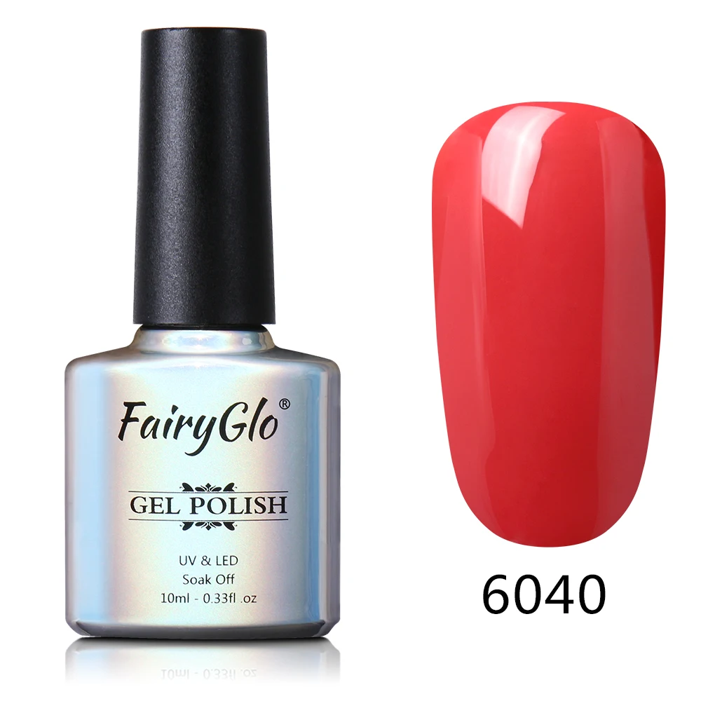 FairyGlo 10 мл один шаг Гибридный гель УФ светодиодный гель для ногтей стемпинг для украшения ногтей Гель-лак для ногтей, био-Гели Soak Off полу Perment лак 3 в 1 гвозди - Цвет: 6040