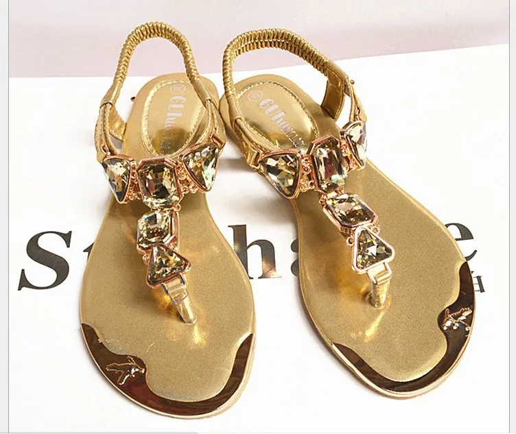 Летний стиль женские босоножки Вьетнамки модная женская обувь на плоской подошве Для женщин молния Женские сандалии-гладиаторы золото белый 938-1