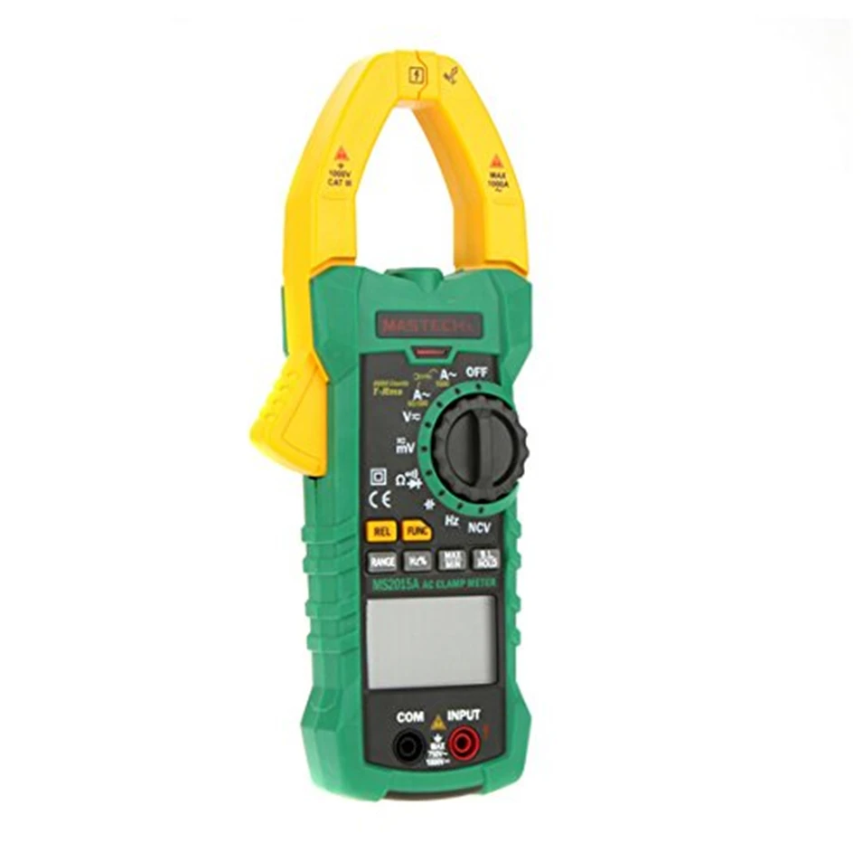 

MASTECH MS2015A Auto Range Digital Current Clamp Meter AC 1000A true RMS Multimeter Frequency Capacitance NCV voltage detectio