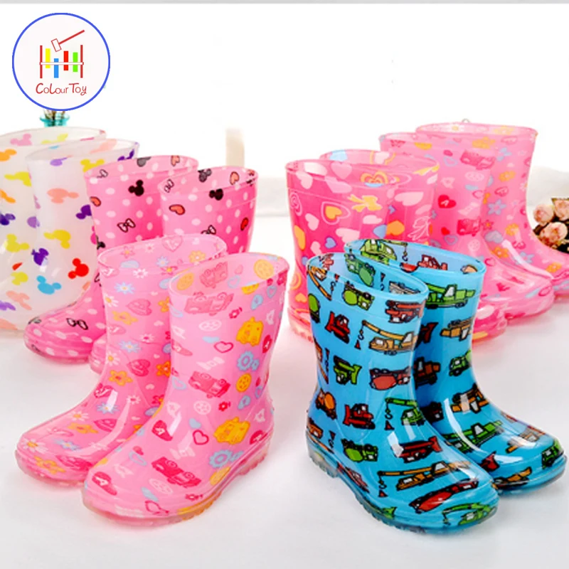 

Waterproof Children Rainboots Soild Candy Colors Spring Autumn Winter Boys Girls Rain Boots Children Rain Shoes Children's