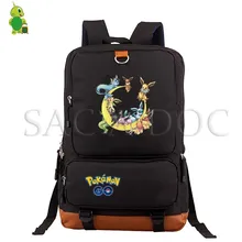 Покемон рюкзак Пикачу школьные сумки для подростков мальчиков и девочек студенческий рюкзак для ноутбука Eevee Charizard большая дорожная сумка