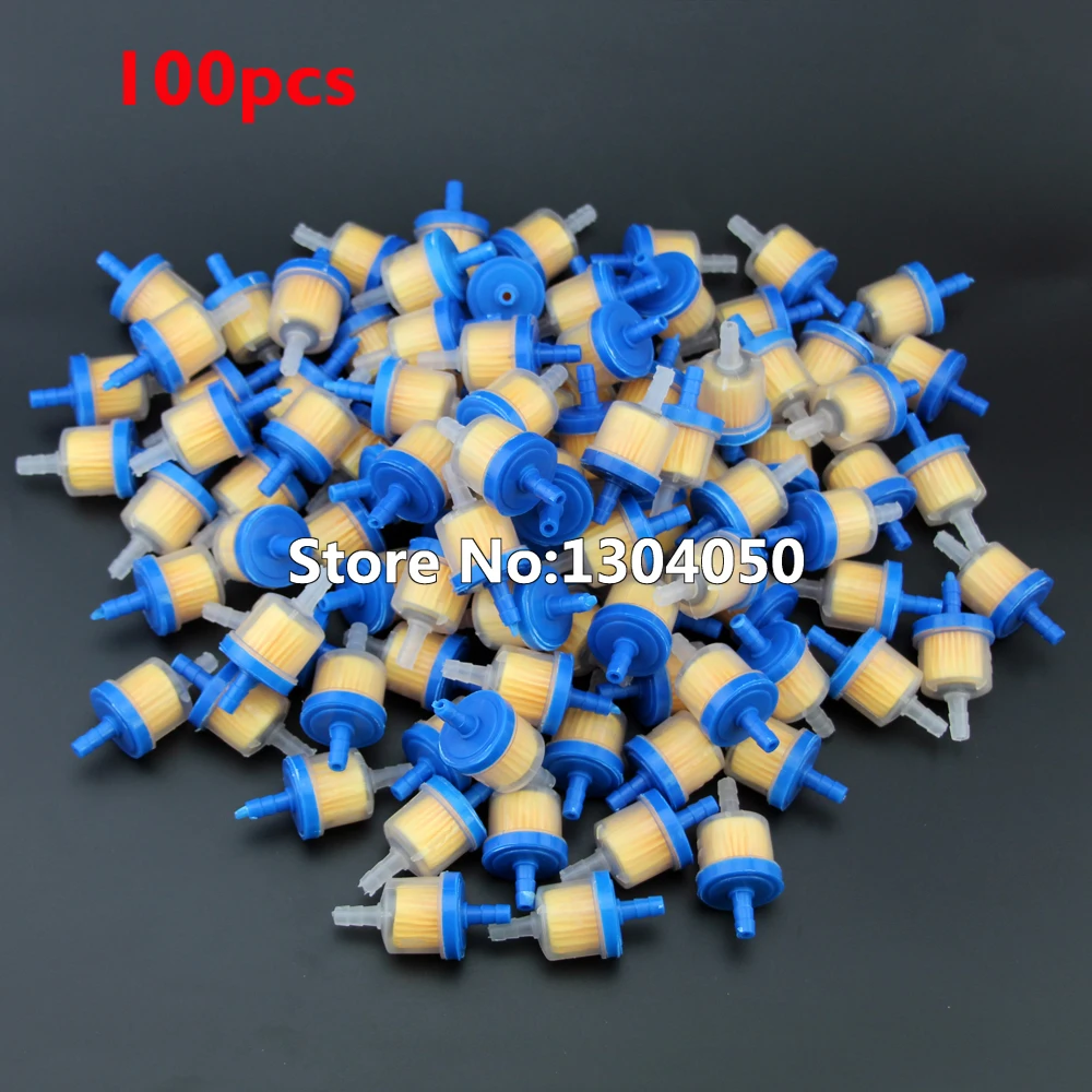 Free Shipping Blue 100 PCS Universal ATV Quad Petrol Gas Inline Fuel
