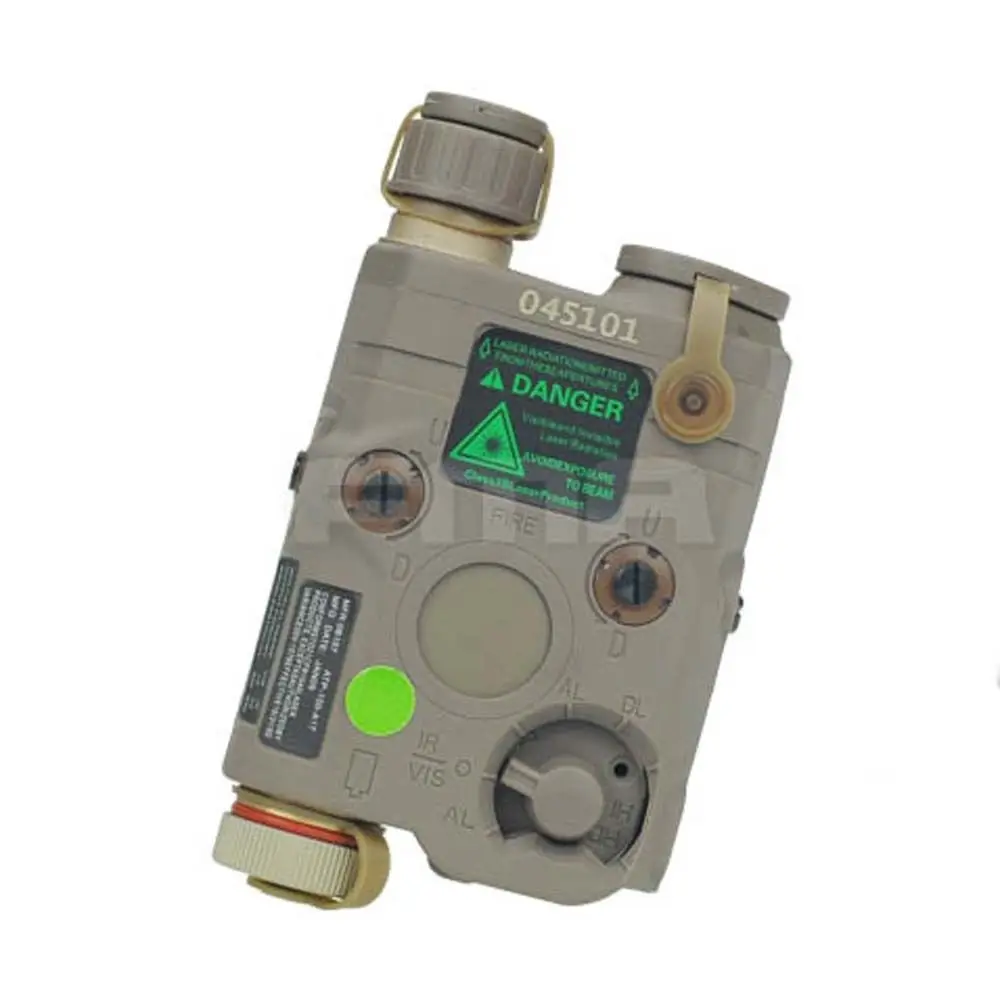 Открытый Тактический FMA военный PEQ15 обновленная версия светодиодный Белый свет+ зеленый лазер с ИК линзы BK/DE/FG - Цвет: DE