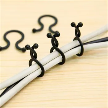 

Mini Cable winder 30Pcs wrapped Cord Line Plug Earphone Cable Bobbin Winder Clip Holder Wrap Wire Organizer winding thread tool