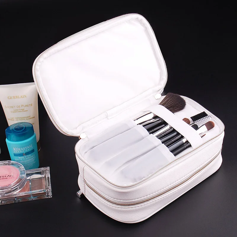 Double Layer Cosmetic Bag With Compartments Multifunctional Double Layer Cosmetic Bag With Compartments Multifunctional