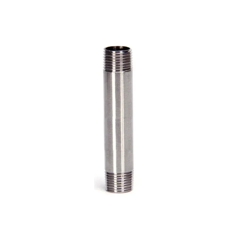 

3/4" BSP Equal Male Thread Length 100mm Barrel Nipple 304 Stainless Pipe Fitting Connector Coupler water oil air