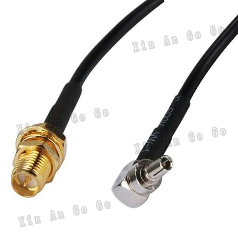 

RF Coaxial cable SMA to CRC9 connector RP-SMA female to CRC9 male right angle pigtail cable for USB Cards antenna fast ship