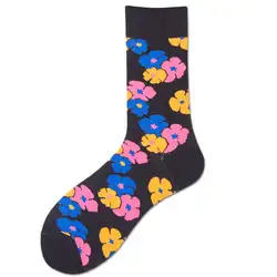 Унисекс 1 пара влюбленных носки Для мужчин носки мягкие носки смешные носки картину абстракция Спорт Повседневное Для мужчин