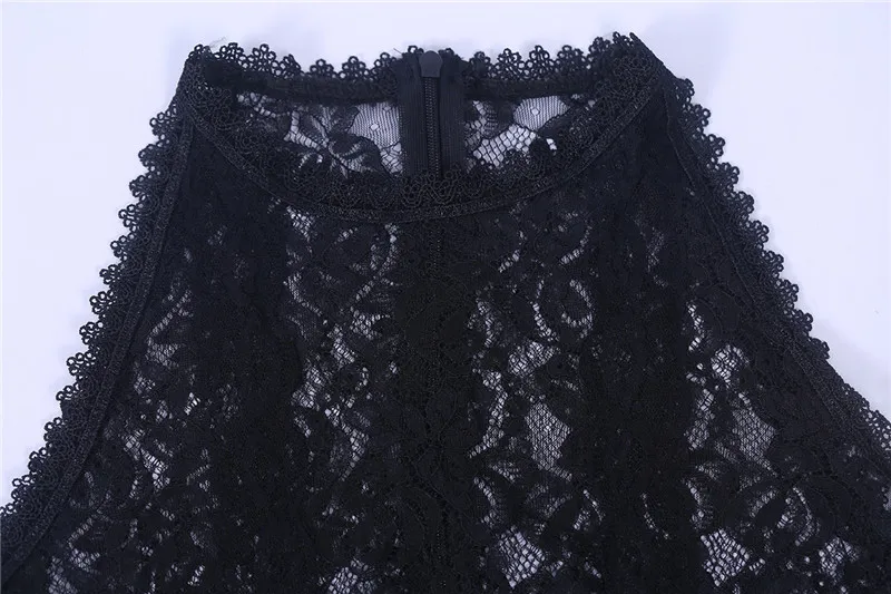 women fashion lace patchwork sleeveless jumpsuit-3