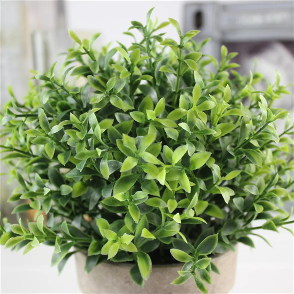 Artificial Flowers Simulation Potted Plants Green Creative Home Decorations Ornaments Fleur Artificielle Fake Flowers - Цвет: C