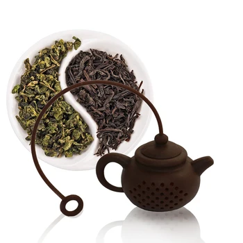 

2pcs Creative Silicone Tea Infuser tools Leaf Silicone with Food Grade make tea bag filter tea pot shape Strainers
