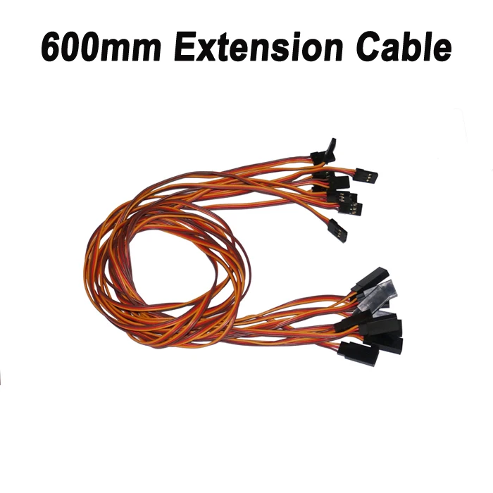 Buy 10pcs/lot 26AWG 600mm 60cm JR Male to Female servo