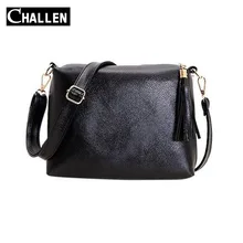 2016 New Fashion Women Tassel PU Leather Bag Female Luxury Messenger Shoulder Bags Women’s handbags Designer Famosu Brand Clutch