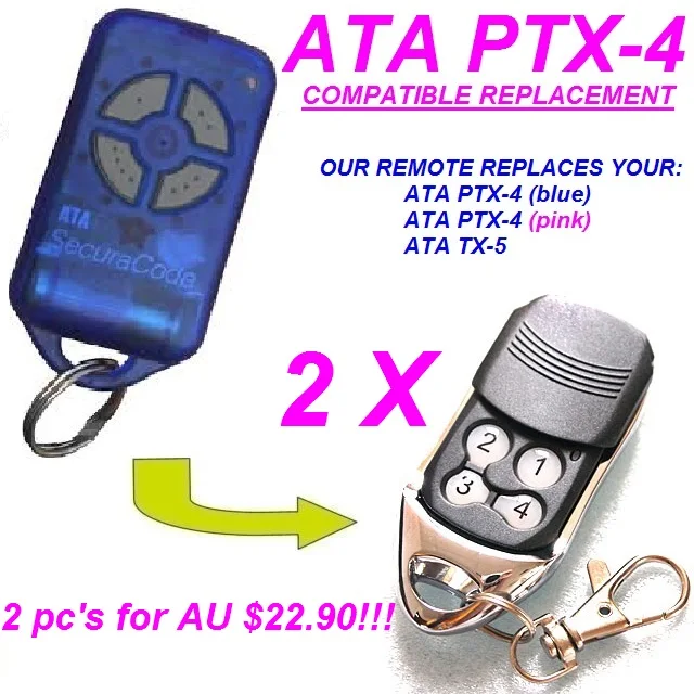 

ATA PTX4 garage door remote control gate opener free shipping