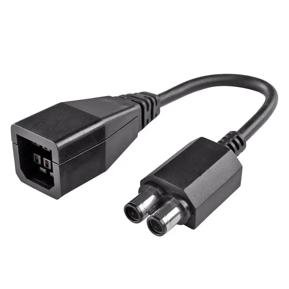 

2-port Power Supply Converter AC Adapter Cable for Xbox 360 to Xbox 360 Slim Power Supply Converter AC Adapter Cable