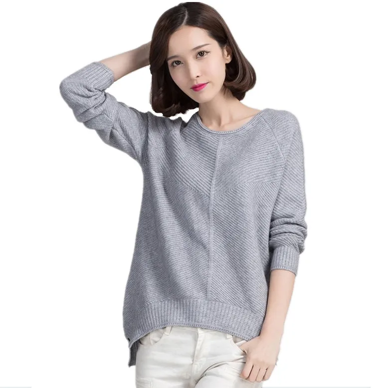 autumn winter sweater women fashion sexy o neck sweater loose wool ...