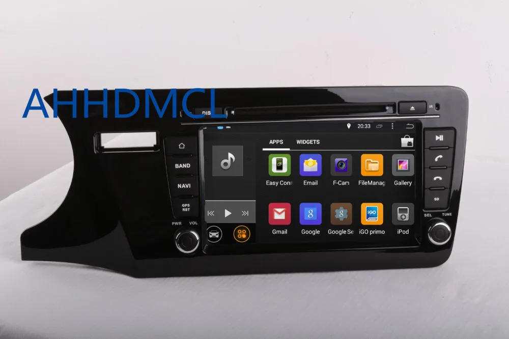 Top AHHDMCL Car Multimedia Player Stereo Radio Audio DVD Android 9.0 Navigation For City 2014 2015 2016 2017 Left Hand Drive 2