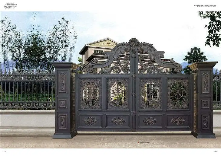 

Home aluminium gate design / steel sliding gate / Aluminum fence gate designs hc-ag27