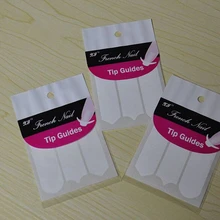 10 пакетов DIY Французский маникюр Дизайн ногтей украшения круглой формы трафареты для французского маникюра стикер трафарет ногтей советы