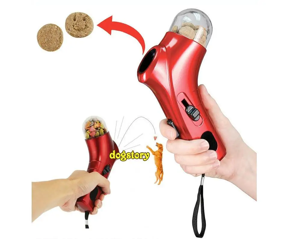 

PET TREAT LAUNCHER Food Throw Feeder Toy Dogs Train Interactive Toys Play With Dog free shipping HK67