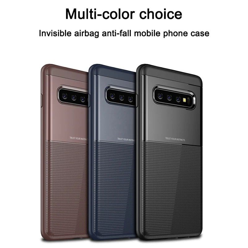 

1Pcs Luxury Mobile Phone Cases for Samsung S10 S10plus S10lite Silicone Drop Protection Gel Soft Shell