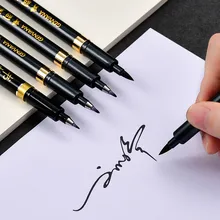 4 шт./компл. жесткая Кисть Кисточка для китайской каллиграфии ручка набор Подпись копия Писания написание и живопись кисти ручка обычный скрипт