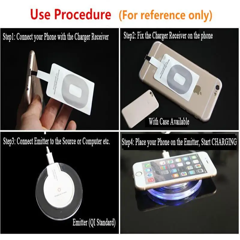 Genuine QI Wireless Charger Charging Pad Micro Usb Charger Coil Receiver Module For Lenovo Vibe Shot Z90