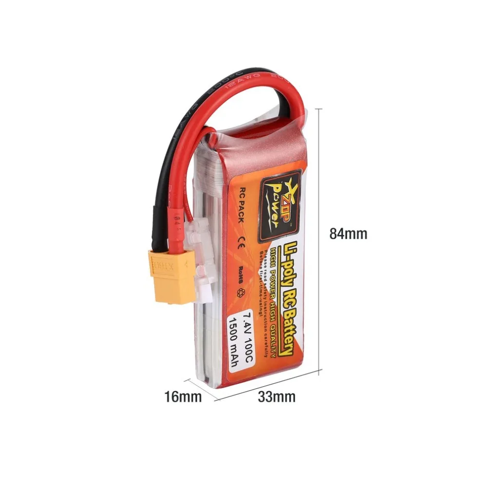 ZOP Power7.4/14.8 V 1500/2000 mAh 100/95C 2/4 S 1 P يبو البطارية XT60 التوصيل قابلة للشحن ل RC سباق مروحية لعبة بدون طيار سيارة قارب وضع