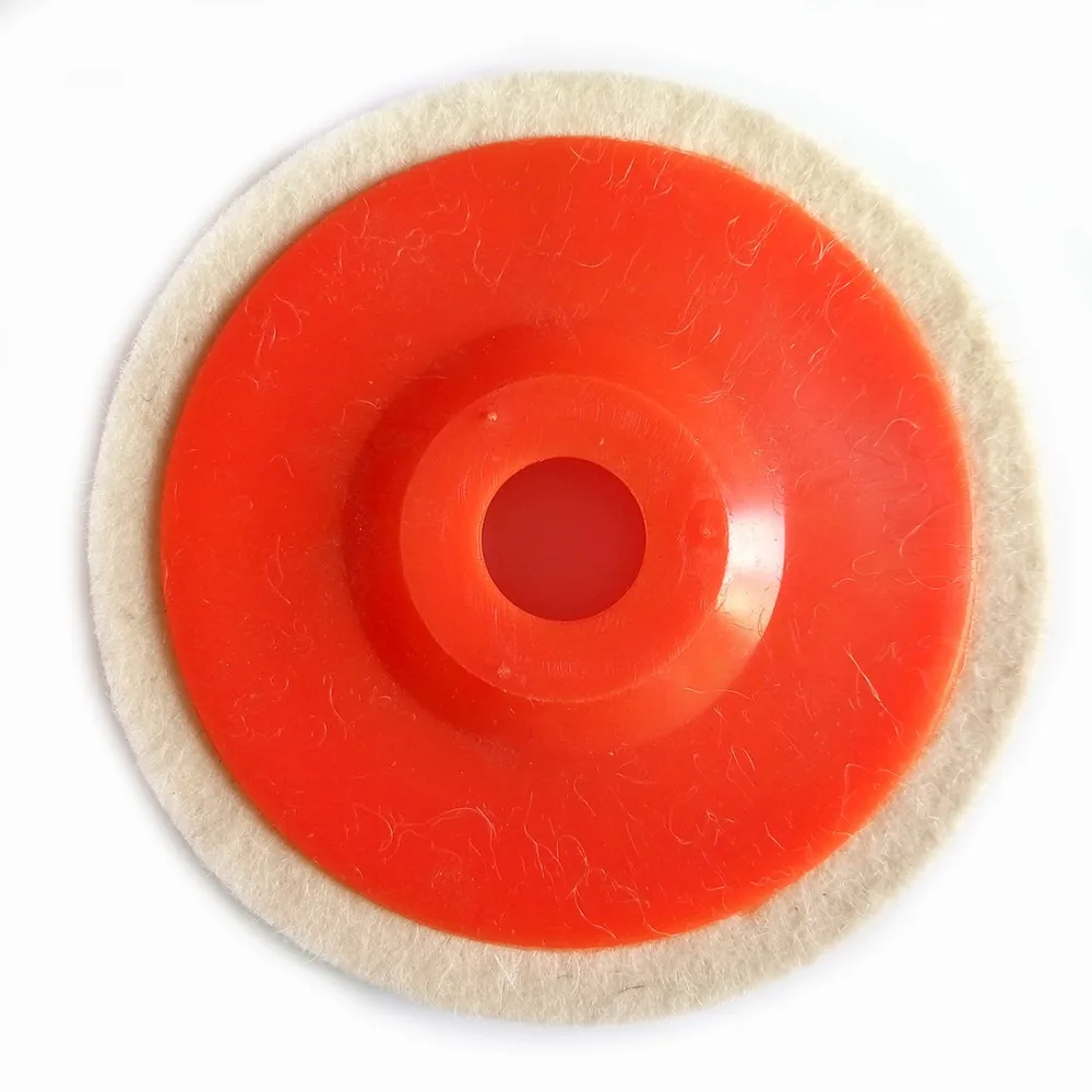 100mm wool polishing wheel felting wool grinding disc abrasive brush