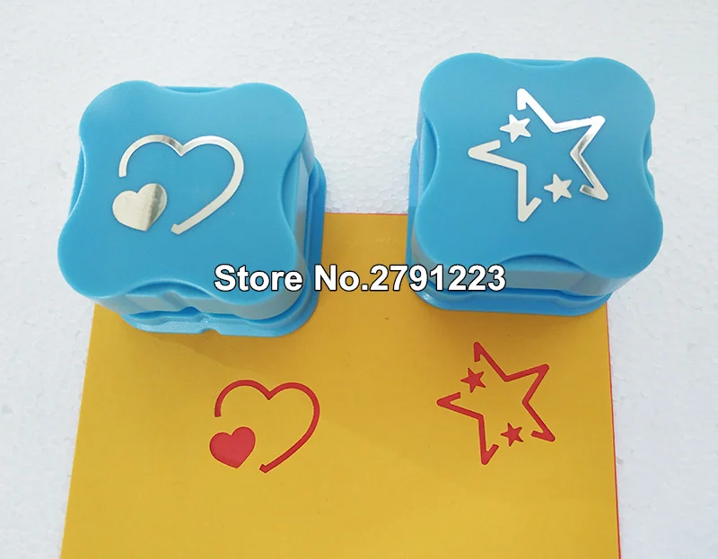 

2pcs Fancy Flower Border Punch heart shape star shape Edge of the embossing machine handmade device DIY paper cutter Handmade