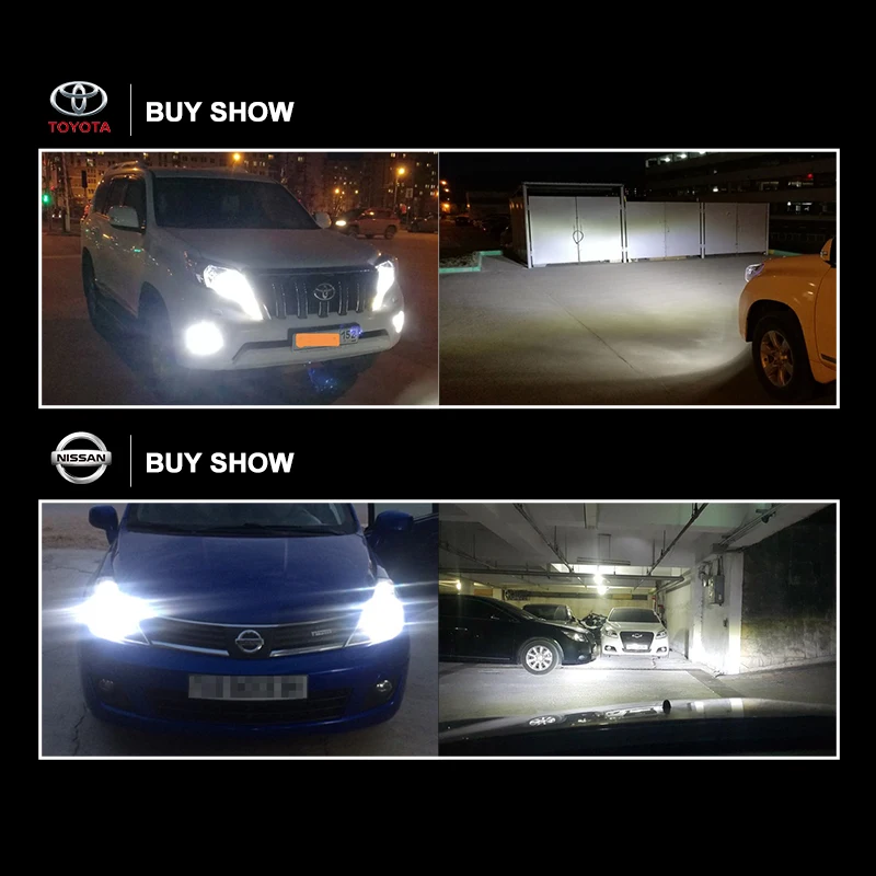 Carlitek S1 N1 LED 12 В H4 H7 H11 Диоды автомобили луковицы 50 Вт 8000LM 6000 К автомобилей Фары