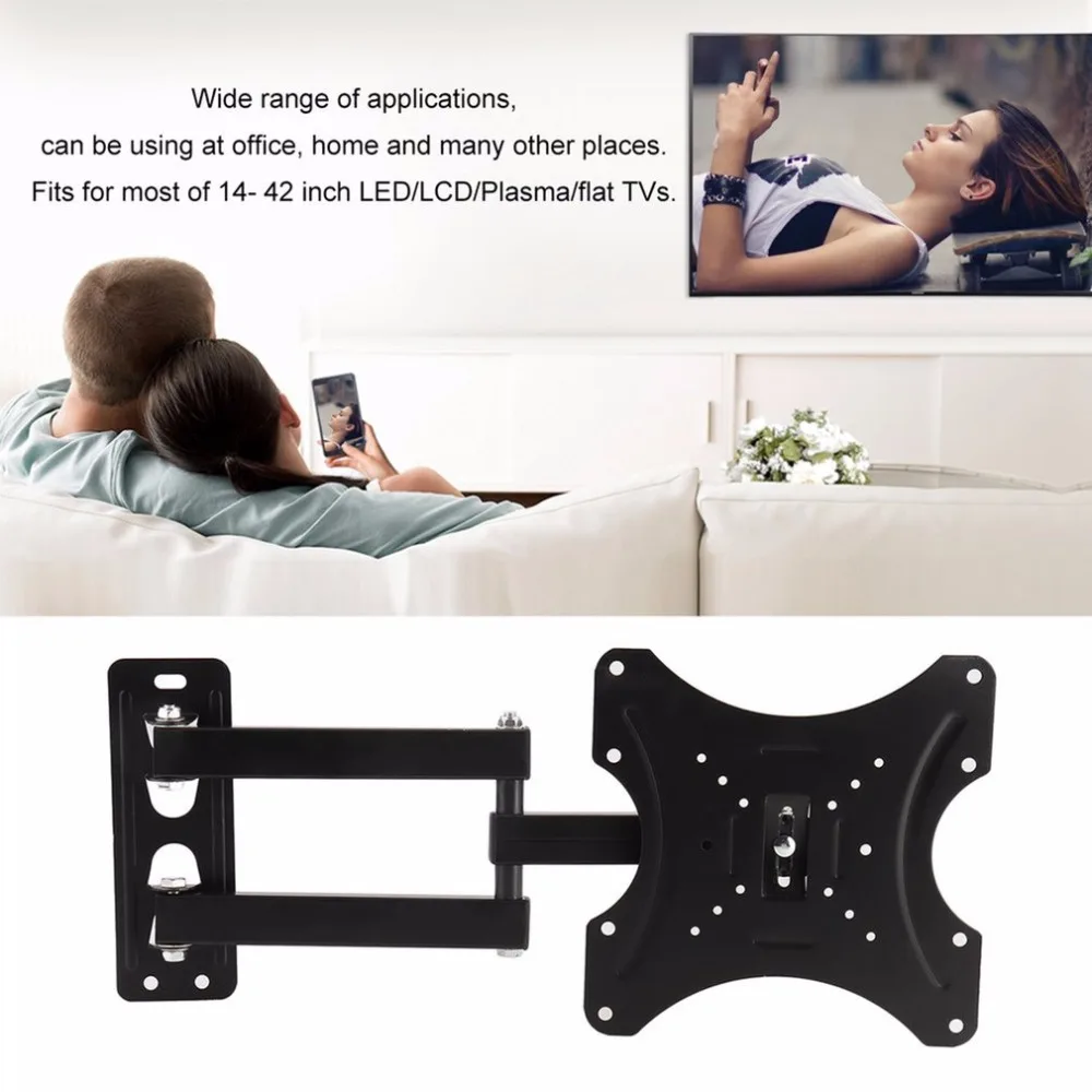 العالمي رف لتثبيت التليفزيون على الحائط قطب الميل الثابتة شقة شاشة تلفزيون مسطحة حامل حامل الإطار ل 14-42 بوصة LCD LED شاشة التلفاز هبوط السفينة العالمي رف لتثبيت التليفزيون على الحائط قطب الميل الثابتة شقة شاشة تلفزيون مسطحة حامل حامل الإطار ل 14-42 بوصة LCD LED شاشة التلفاز هبوط السفينة