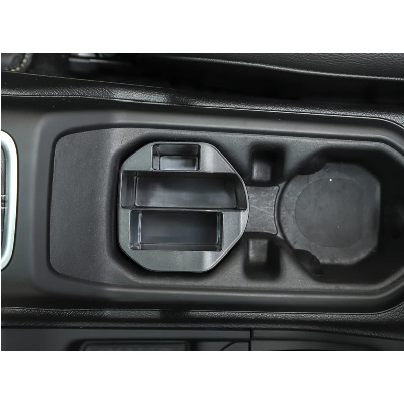 Для Jeep Wrangler JL Up Автомобильный пассажирский боковой дверной ящик для хранения держатель стакана воды Держатель контейнера ABS черный